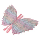 Girls Pink Butterfly Wings Fairy Shawl Cape Fancy Pixie Princess Dress Props