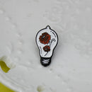 Creative Flowers Bulb Badge Enamel Pins Brooch Jewelry Gift for Kids Friend A