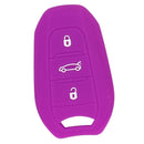 Silicone Car Key Case Cover Fit for AUDI Smart 3 Buttons Remote Key Fob