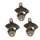3pcs Wall Mounted Beer Wine Bottle Cap Catcher Bar Mountable Zinc alloy Ope C3K4