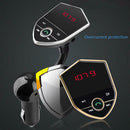 Car Bluetooth Hands-free FM Transmitter MP3 Music Player Dual USB Charger A