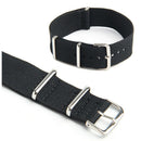 Watch Strap Band Military Army Nylon Canvas Divers G10 Mens Colour:Black Wi H8G1