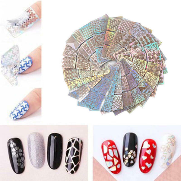 Nail Art Water Transfers Stickers Decals Flowers Print Stamping MZC