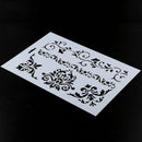 Plastic Layering Stencils Template DIY Painting Scrapbooking Tool Flower Supply
