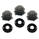 3x Head Cover Spool Cap Set for Stihl 25-2 FS55 FS80 FS83 FS85 FS90 FS100 FS110