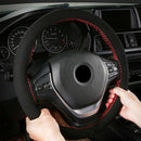 1 Set DIY Suede Car SUV Steering Wheel Cover Steering-wheel Hand Sewing Soft