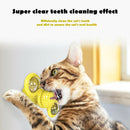 Cats Puzzle Turntable Windmill Ball Interactive Toys Pet Supplies (Yellow) A