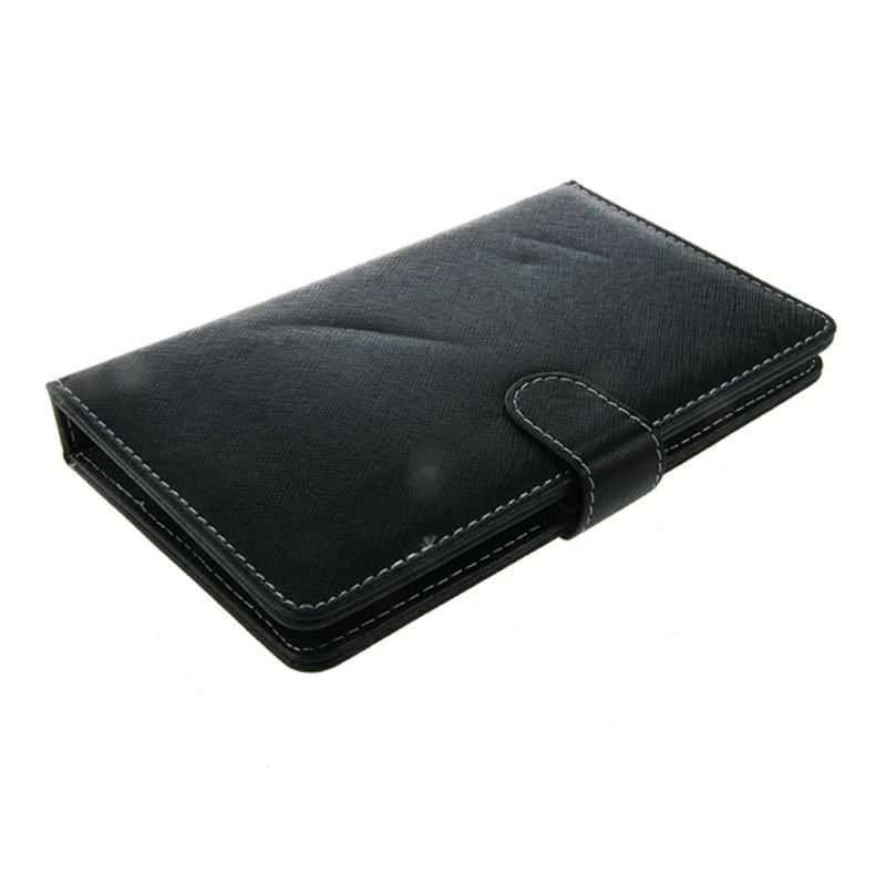 Universal Wired Keyboard Flip Holster For Android Phone 4.2''-6.8''black U5W5