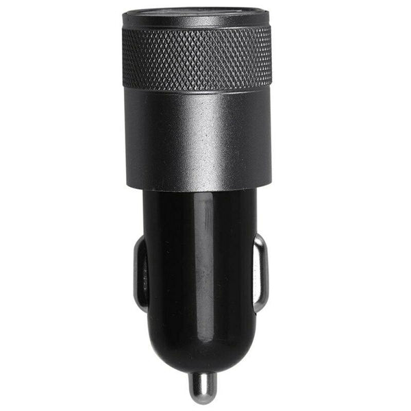 2.1 Ah Dual USB Blu-ray car charger Aluminum Alloy Car Charger 2.5 * 2.5 *  S2B1