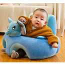 Cute Baby Learning to Sit Seat Sofa Cover Chair Case No Liner (Elephant)