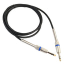 6.35mm Stereo Male to Male TRS Audio Cable Patch Cord for Bass Guitar 6ft