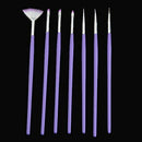 7x Acrylic UV Gel Nail Brush Set Gel Brush Brush Nail Art Design Pen Brush  Q7H3