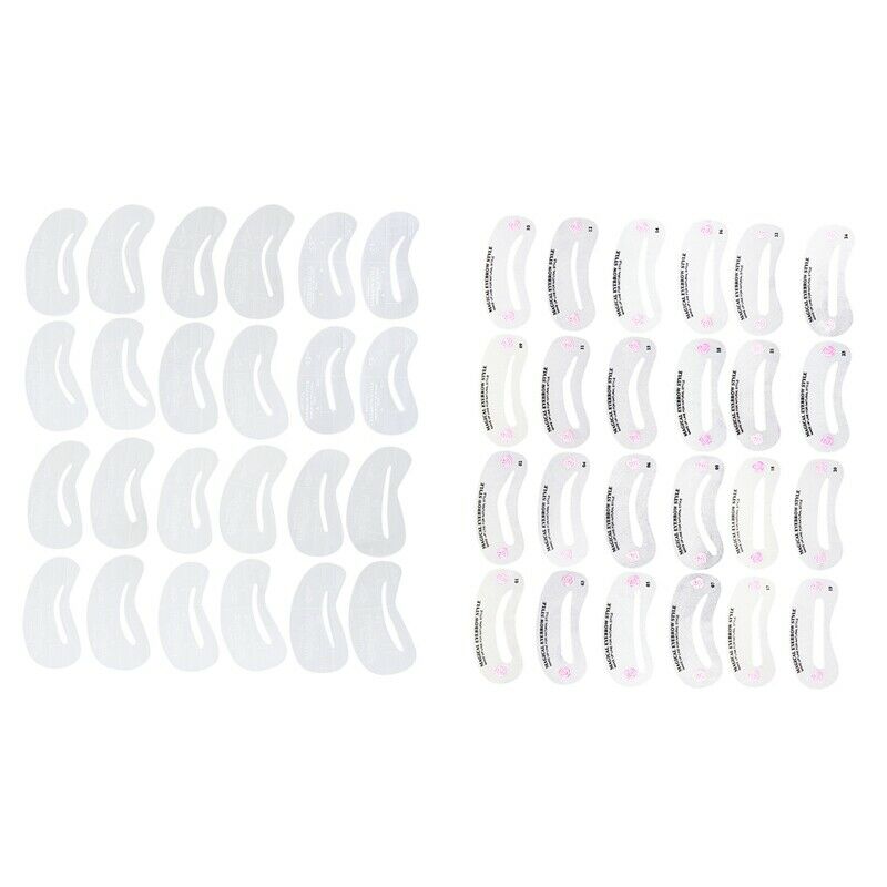 24Pcs Eyebrow Stencil Eyebrow Care Design Template Makeup Beauty Tool & 24P G8V5
