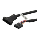 5X USB 3.0 Motherboard Male Header 20 pin to 9 pin Female USB 2.0 Cable DHJ