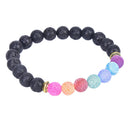 8MM Healing Beaded Bracelet Natural Lava Stone Diffuser Bracelet Jewelry Gift