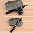 Winter Super Short Retractable Ice Fishing Rod Telescopic Mini Ice Fishing  W9J3