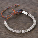 New Handmade Tibetan Buddhist Braided Cotton Natural Beads Lucky Rope Bracelet