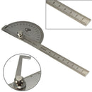 100mm Stainless 0-180 Degree Steel Protractor Angle Finder Arm Rule Measure 3C