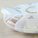 7 Slot Tablet Pill Medicine Sorter Box Holder Travel Storage-OrganizerCon H L4D8