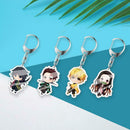 4pcs Cartoon Anime Keychain Pendant Keyring Halloween Christmas Child Gift