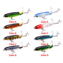 8Pcs Whopper Plopper 11Cm 15G Floating Popper Fishing Lure Artificial Hard  G9M7