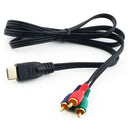 HDMI To 3-RCA Video Audio AV Component Adapter Converter Cable For HDTV