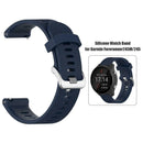Soft Silicone Strap Watchband for Garmin Forerunner 245M/245 (Dark Blue) A