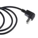 90 Degree Down Angle USB2.0 Male to USB Type B Data Sync Charging Cable