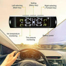 Car Tire Pressure Monitoring System LCD Solar Wireless 4 TPMS Sensors Exter S4H2