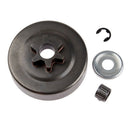3/8 6T Clutch Drum Sprocket Washer E-Clip Kit For Stihl Chainsaw 017 018 02 T3Y5