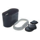 Mini Car Trash Rubbish Can Garbage Dust Case Holder Bin-black Grey L4H2
