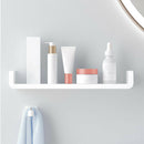 Floating Wall Shelves White U Shaped for Bathroom Display Organizer 47cm