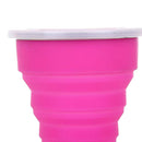 2pcs Foldable Soft Silicone Camping Coffee Mug 300ml Leak-proof Water Cups