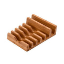 6 Slot Bamboo Multi-Device Charging Station Dock Organizer Office Mobile Ph