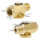1/4" NPT Inline Brass Regulator Solid Compressed Air Pressure Valve Tool