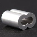 100pcs Aluminum Crimping Loop Sleeve for 3mm Diameter Wire Rope and Cable L2N4