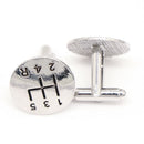 Fashion New Unisex Metal Plain Cars Shifts Cufflinks Weddings Shirt Cuff ^