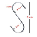 30pcs Multifunctional S-type Hook Stainless Steel Bathroom Home Office Tool