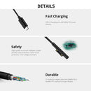 Nylon Braided USB-C Charging Cable for Surface Pro 6/5/4/3 Surface Laptop 1 F4L4