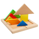 Children Mental Development Tangram Wooden Jigsaw Board Puzzle Set Toys
