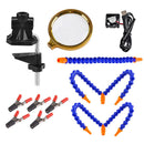 Desk Clamp Soldering PCB Holder Helping Hand Welding Station fan MagnifierB_kz