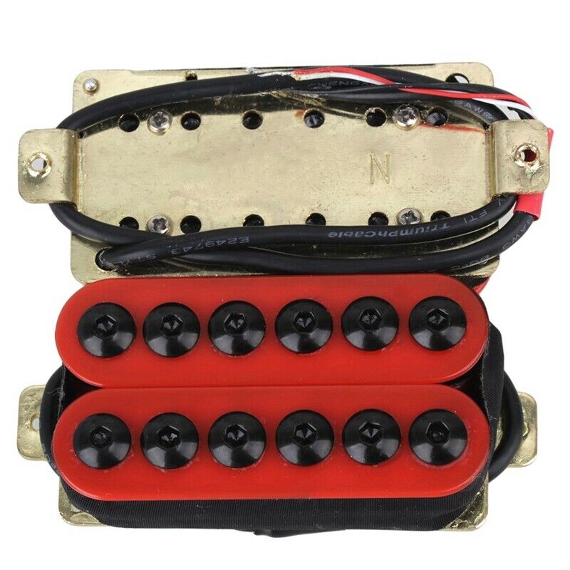 2Pcs Metal Pickups Double Coil Bridge Neck Humbucker Pickups For Electric G