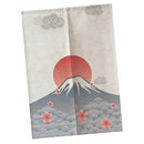 Door Noren Curtains Kitchen Short Cotton Linen Tapestry Sunrise 85x120cm