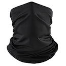 Seamless Cycling Face Cover Sport Scarf Headscarf Headwear Balaclava Black