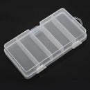 Transparent Plastic Fishing Lure Bait Box Storage Organizer Container Case V1U8
