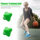 2pcs Gym Hexagonal Reaction Ball Basketball Agility Training Balls (Green) A