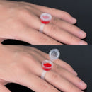 50x Pigment Tattoo Ink Cup Ring Holder Permanent Microblading Eyebrow Makeup ~ï¼ˆ