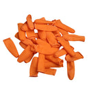 100pcs Rubber Latex Fingertip Finger Cots Nail Protection Orange M