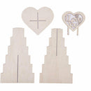 Heart Wedding Chocolate Display Stan Rustic Wedding Love Decor Wood WeddingB Ew