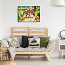 Painting By Numbers Kit DIY Hedgehog Hand Painted Canvas Oil Art Picture A